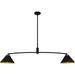 Myhouse Lighting Quoizel - ALS252MBK - Two Light Linear Chandelier - Alscott - Matte Black