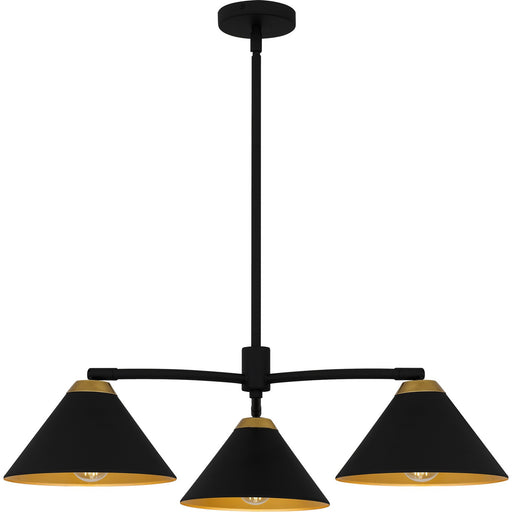 Myhouse Lighting Quoizel - ALS5032MBK - Three Light Chandelier - Alscott - Matte Black