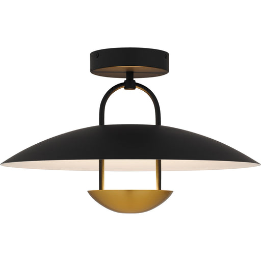 Myhouse Lighting Quoizel - BIN1718MBK - LED Semi-Flush Mount - Bingham - Matte Black