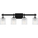 Myhouse Lighting Quoizel - BTH8631MBK - Four Light Bath - Brenthouse - Matte Black
