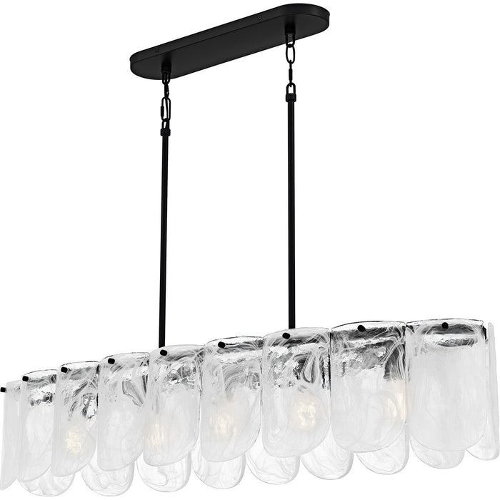 Myhouse Lighting Quoizel - CAS543MBK - Five Light Linear Chandelier - Cassidy - Matte Black