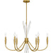 Myhouse Lighting Quoizel - CCY5032BRG - Six Light Chandelier - Cecily - Brushed Gold