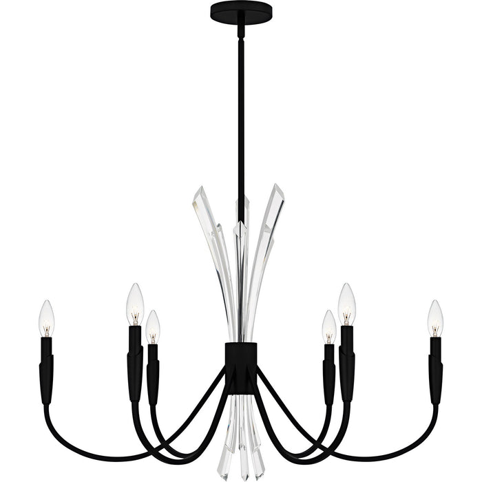 Myhouse Lighting Quoizel - CCY5032MBK - Six Light Chandelier - Cecily - Matte Black