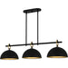 Myhouse Lighting Quoizel - CEO344MBK - Three Light Linear Chandelier - Cleo - Matte Black