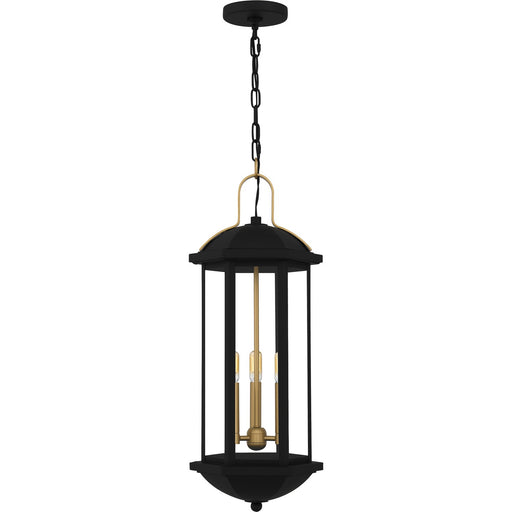 Myhouse Lighting Quoizel - CFD1910MBK - Three Light Outdoor Hanging Lantern - Crestfield - Matte Black
