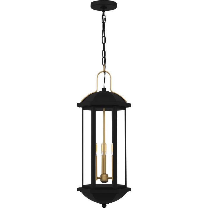 Myhouse Lighting Quoizel - CFD1910MBK - Three Light Outdoor Hanging Lantern - Crestfield - Matte Black
