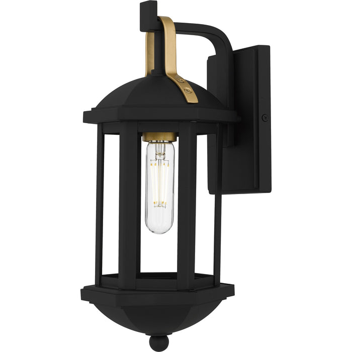 Myhouse Lighting Quoizel - CFD8406MBK - One Light Outdoor Wall Lantern - Crestfield - Matte Black