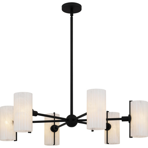 Myhouse Lighting Quoizel - CRR5036MBK - Six Light Chandelier - Curran - Matte Black