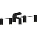 Myhouse Lighting Quoizel - FLD1750MBK - Six Light Semi-Flush Mount - Foreland - Matte Black