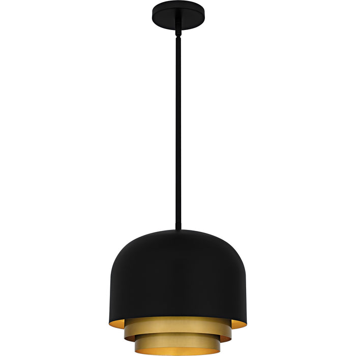 Myhouse Lighting Quoizel - FRK1812MBK - Three Light Pendant - Frankie - Matte Black