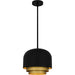 Myhouse Lighting Quoizel - FRK1812MBK - Three Light Pendant - Frankie - Matte Black