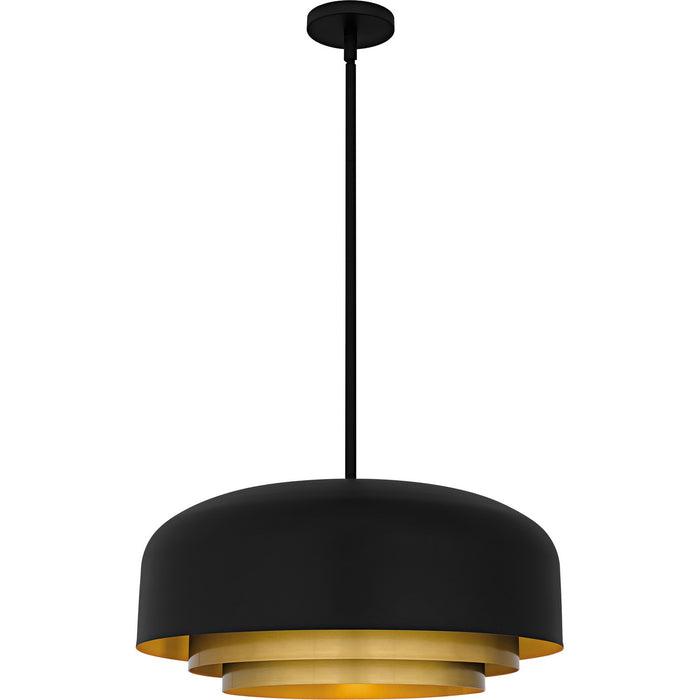 Myhouse Lighting Quoizel - FRK2822MBK - Four Light Pendant - Frankie - Matte Black