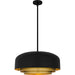 Myhouse Lighting Quoizel - FRK2822MBK - Four Light Pendant - Frankie - Matte Black