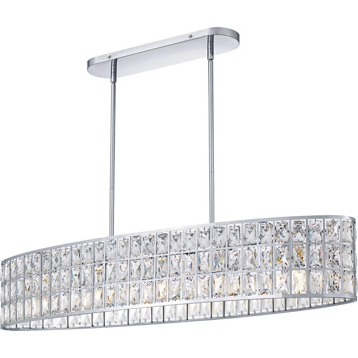 Myhouse Lighting Quoizel - GIB542C - Five Light Linear Chandelier - Gibson - Polished Chrome