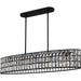 Myhouse Lighting Quoizel - GIB542MBK - Five Light Linear Chandelier - Gibson - Matte Black