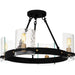 Myhouse Lighting Quoizel - GLC1720MBK - Four Light Semi-Flush Mount - Gloucester - Matte Black
