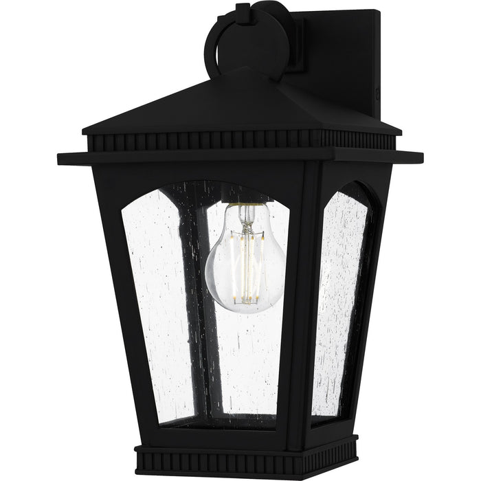 Myhouse Lighting Quoizel - HUK8408EK - One Light Outdoor Wall Lantern - Huck - Earth Black