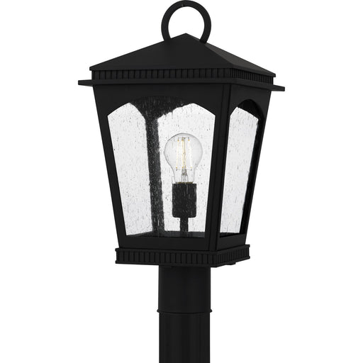 Myhouse Lighting Quoizel - HUK9010EK - One Light Outdoor Post Lantern - Huck - Earth Black