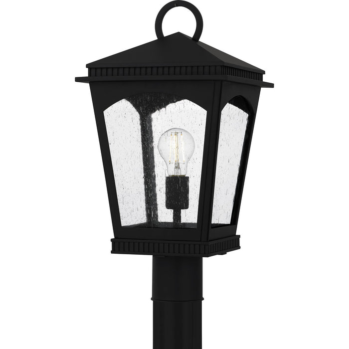 Myhouse Lighting Quoizel - HUK9010EK - One Light Outdoor Post Lantern - Huck - Earth Black