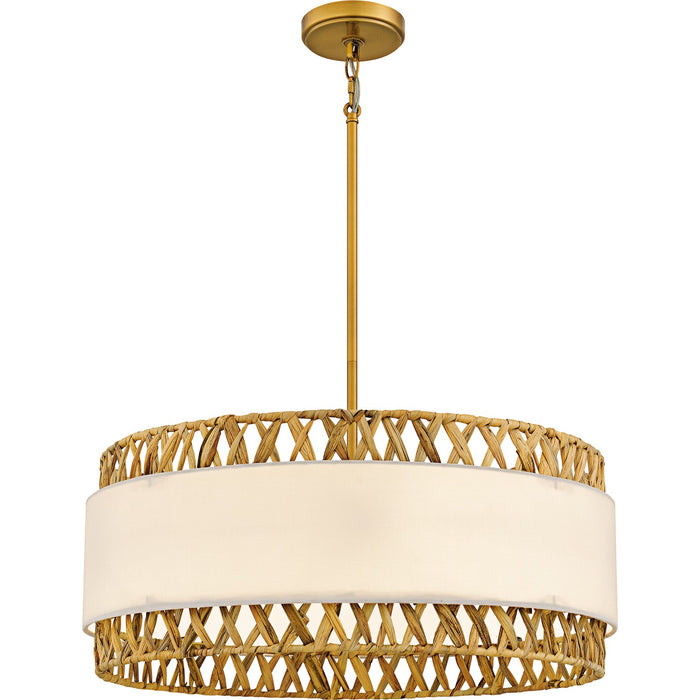 Myhouse Lighting Quoizel - KAT2824BRG - Five Light Pendant - Kate - Brushed Gold