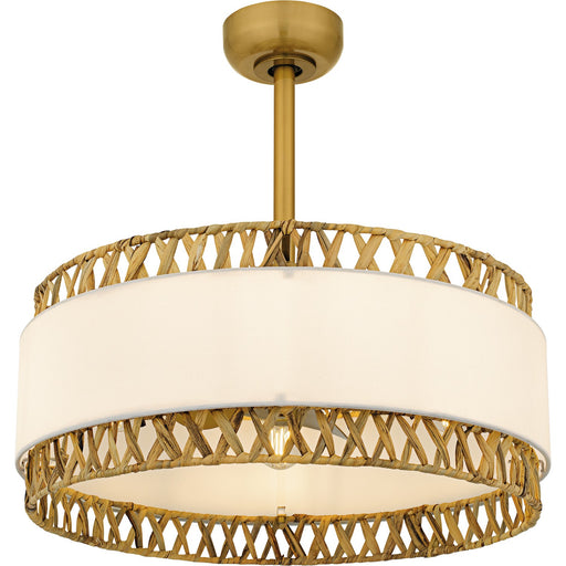 Myhouse Lighting Quoizel - KAT3124BRG - Four Light Fan Light - Kate - Brushed Gold