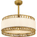 Myhouse Lighting Quoizel - KAT3124BRG - Four Light Fan Light - Kate - Brushed Gold