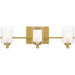 Myhouse Lighting Quoizel - KLT8603BRGLED - Three Light Bath - Kolt - Brushed Gold