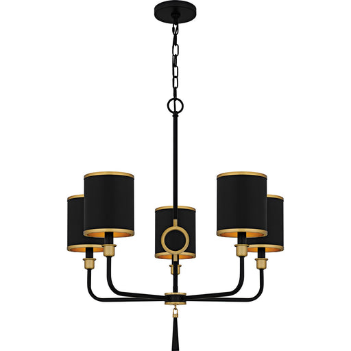 Myhouse Lighting Quoizel - LKY5028MBK - Five Light Chandelier - Lockery - Matte Black