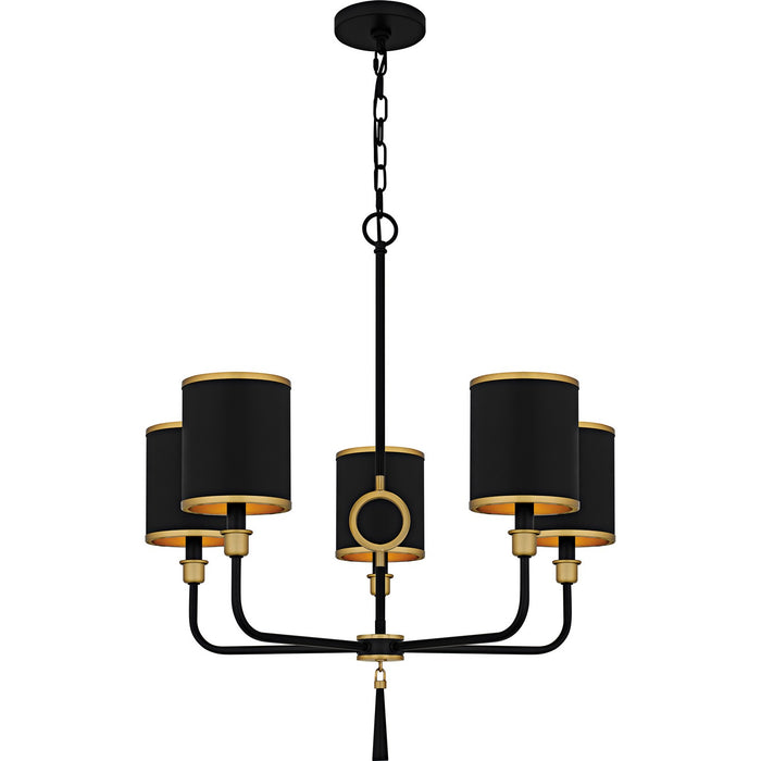 Myhouse Lighting Quoizel - LKY5028MBK - Five Light Chandelier - Lockery - Matte Black