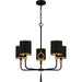 Myhouse Lighting Quoizel - LKY5028MBK - Five Light Chandelier - Lockery - Matte Black