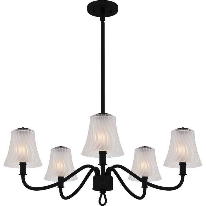 Myhouse Lighting Quoizel - MCK5030MBK - Five Light Chandelier - McKinney - Matte Black