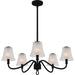 Myhouse Lighting Quoizel - MCK5030MBK - Five Light Chandelier - McKinney - Matte Black