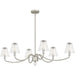 Myhouse Lighting Quoizel - MCK644BN - Six Light Linear Chandelier - McKinney - Brushed Nickel