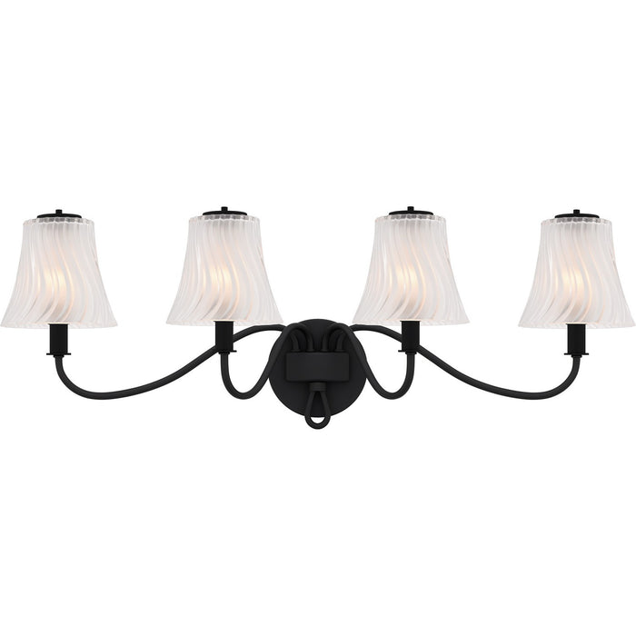 Myhouse Lighting Quoizel - MCK8631MBK - Four Light Bath - McKinney - Matte Black