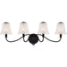 Myhouse Lighting Quoizel - MCK8631MBK - Four Light Bath - McKinney - Matte Black