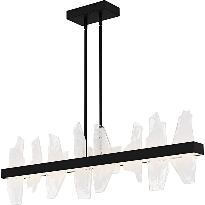 Myhouse Lighting Quoizel - PCAUR142MBK - LED Linear Chandelier - Aurelia - Matte Black