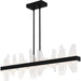Myhouse Lighting Quoizel - PCAUR142MBK - LED Linear Chandelier - Aurelia - Matte Black