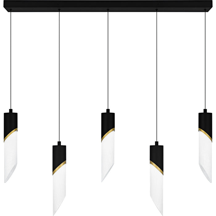 Myhouse Lighting Quoizel - PCAYS540MBK - LED Linear Chandelier - Alys - Matte Black