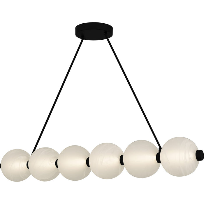Myhouse Lighting Quoizel - PCCAD144MBK - LED Linear Chandelier - Clarendon - Matte Black