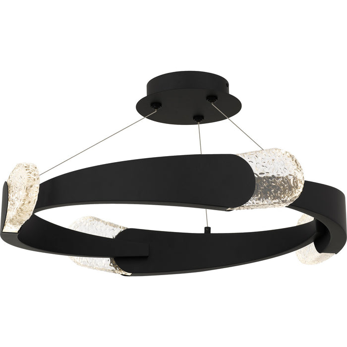 Myhouse Lighting Quoizel - PCSAF1724MBK - LED Semi-Flush Mount - Saffron - Matte Black