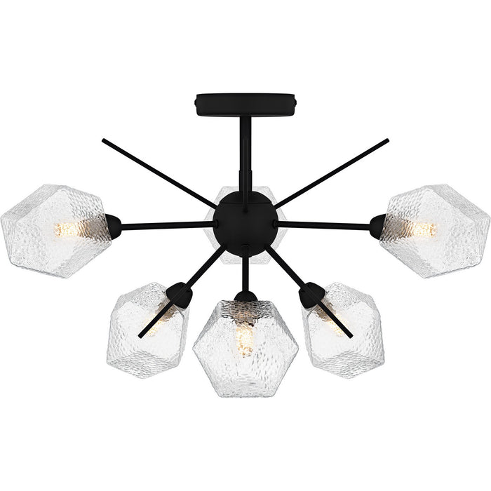 Myhouse Lighting Quoizel - PCSVD1724EK - Six Light Semi-Flush Mount - Salvador - Earth Black