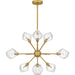 Myhouse Lighting Quoizel - PCSVD5034BRG - Nine Light Chandelier - Salvador - Brushed Gold