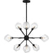 Myhouse Lighting Quoizel - PCSVD5034EK - Nine Light Chandelier - Salvador - Earth Black