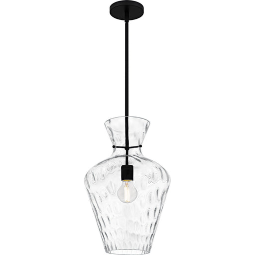 Myhouse Lighting Quoizel - QMP6806MBK - One Light Pendant - Hollis - Matte Black