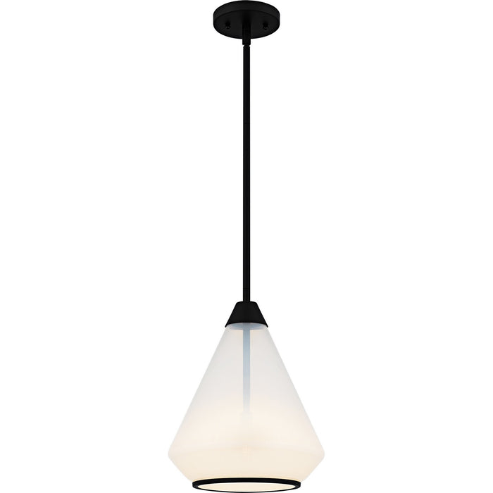 Myhouse Lighting Quoizel - QP6750MBK - One Light Mini Pendant - Haze - Matte Black