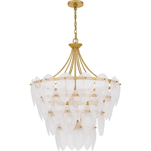 Myhouse Lighting Quoizel - QP6766GFL - Seven Light Pendant - Lilestone - Gold Leaf