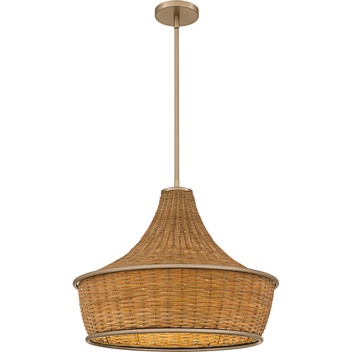 Myhouse Lighting Quoizel - QP6770BGD - Three Light Pendant - Solebay - Bronze Gold