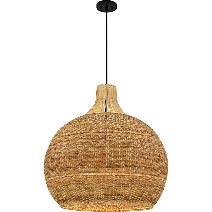 Myhouse Lighting Quoizel - QP6796MBK - Four Light Pendant - Sycamore - Matte Black