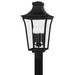 Myhouse Lighting Quoizel - QTN9010EK - Four Light Outdoor Post Lantern - Quentin - Earth Black