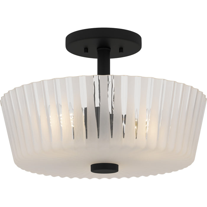 Myhouse Lighting Quoizel - RAY1716MBK - Three Light Semi-Flush Mount - Gray - Matte Black